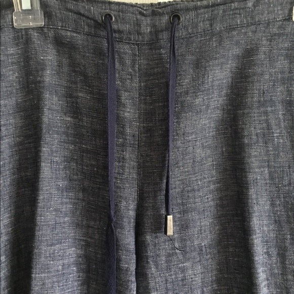 Wide leg linen with drawstring waist - Picture 2 of 6